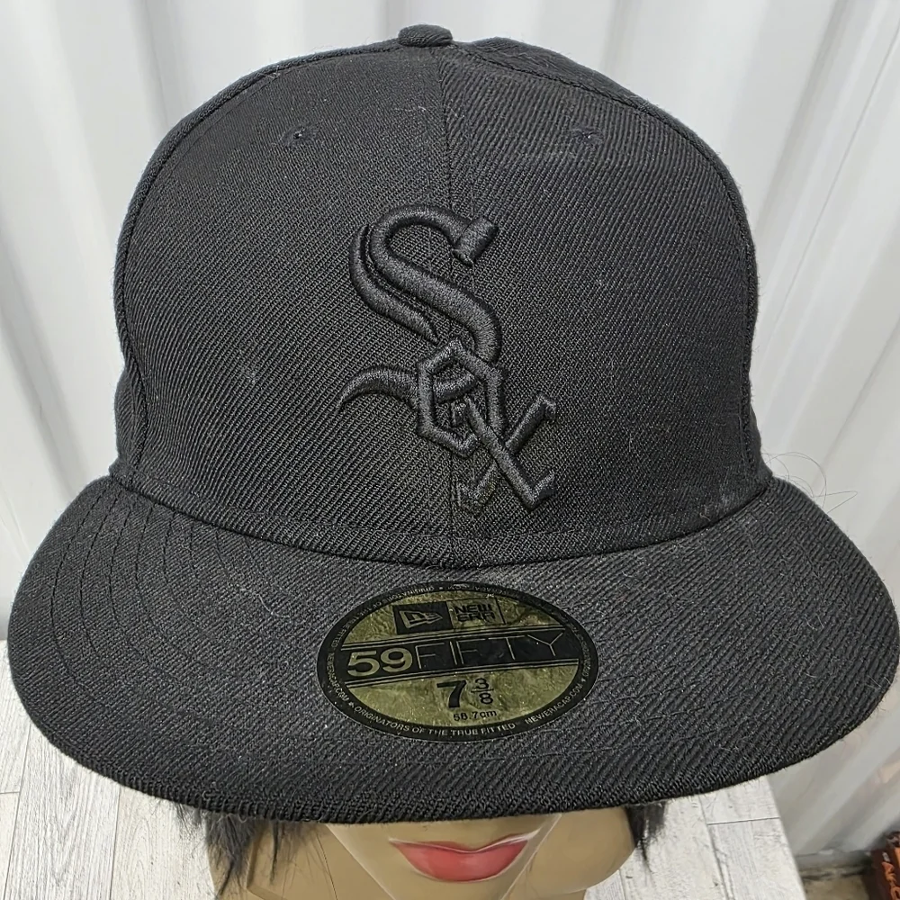 White Sox New Era Black 59FIFTY Fitted Hat